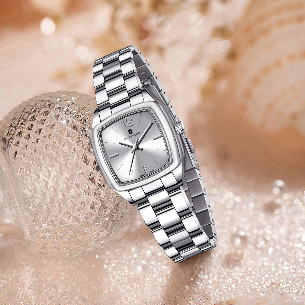 SAPPHERO Watches for Women Luxury Ladies Watches Women's Bracelet Watch Small Stainless Steel Analog 3ATM Waterproof Wri