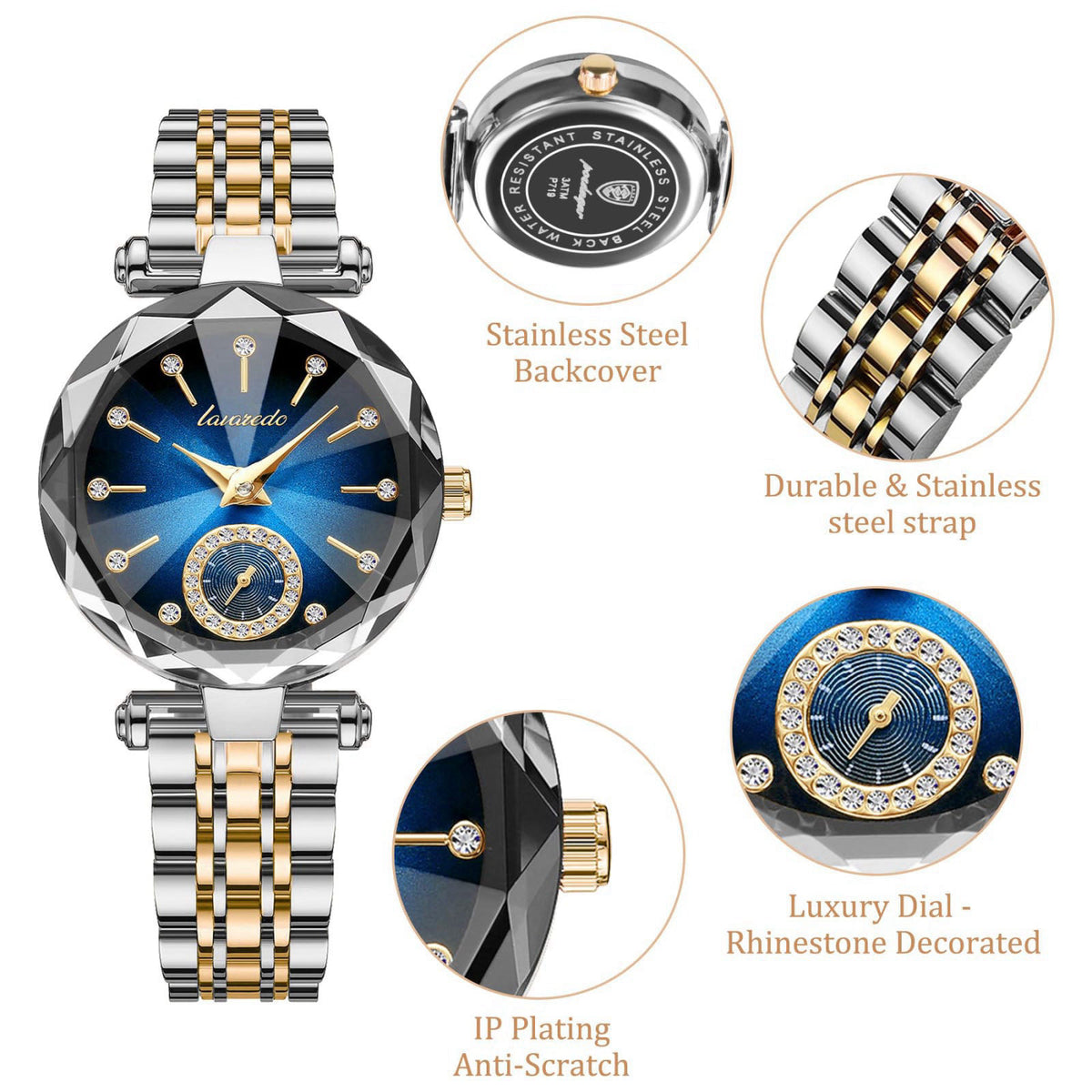 BEN NEVIS Watch, Watches for Women with Elegant Leather Strap, Fashion Analog Creative Diamond Dial Wrist Watch, Jewelry