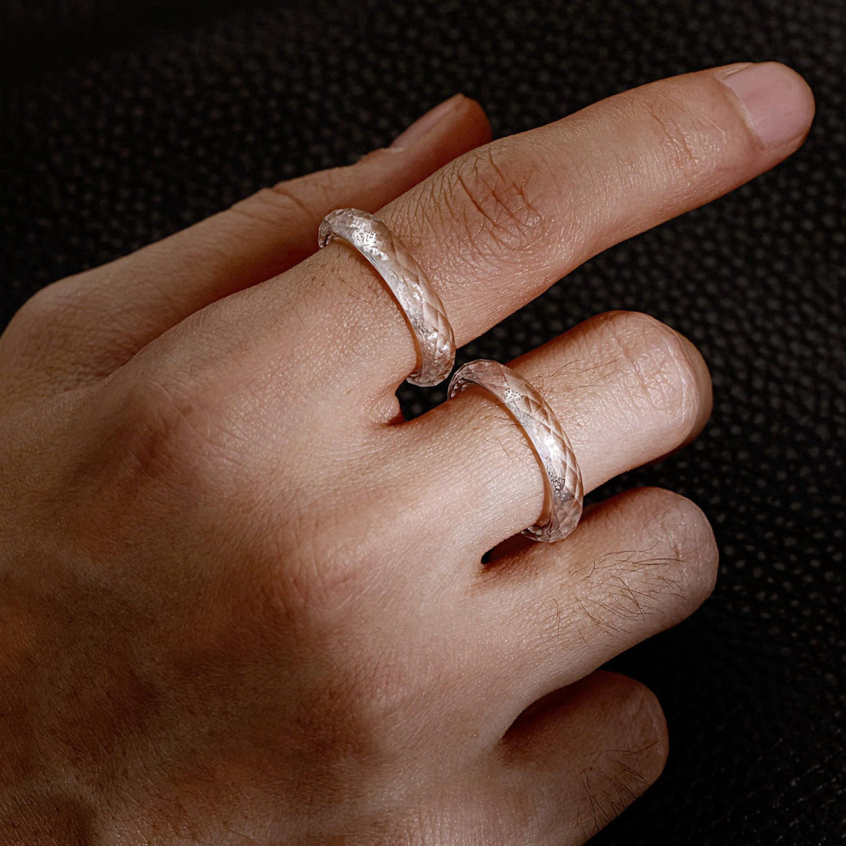 CHINALUSTER Fine Jewelry New Trend White Sapphire Ring Classic Original Jewelry For Women&Men Daily Wear – back view and