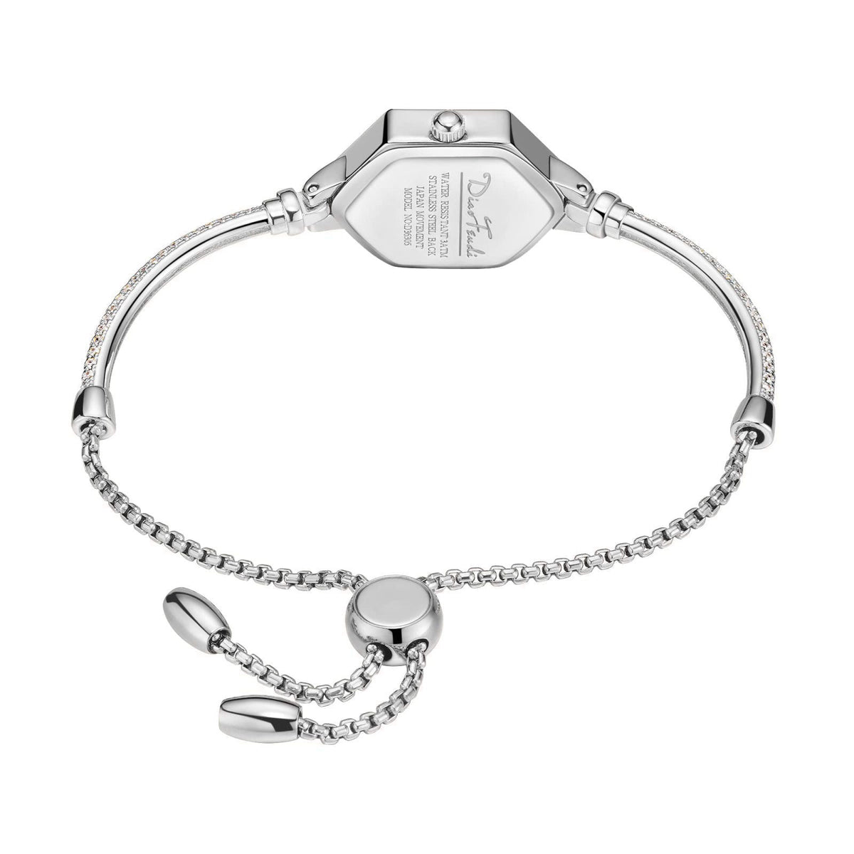 Diaofendi Rose Gold Petite Bracelet Watch for Women, Diamond Dress Analog Hexagonal Mini Women Watch Waterproof – full v