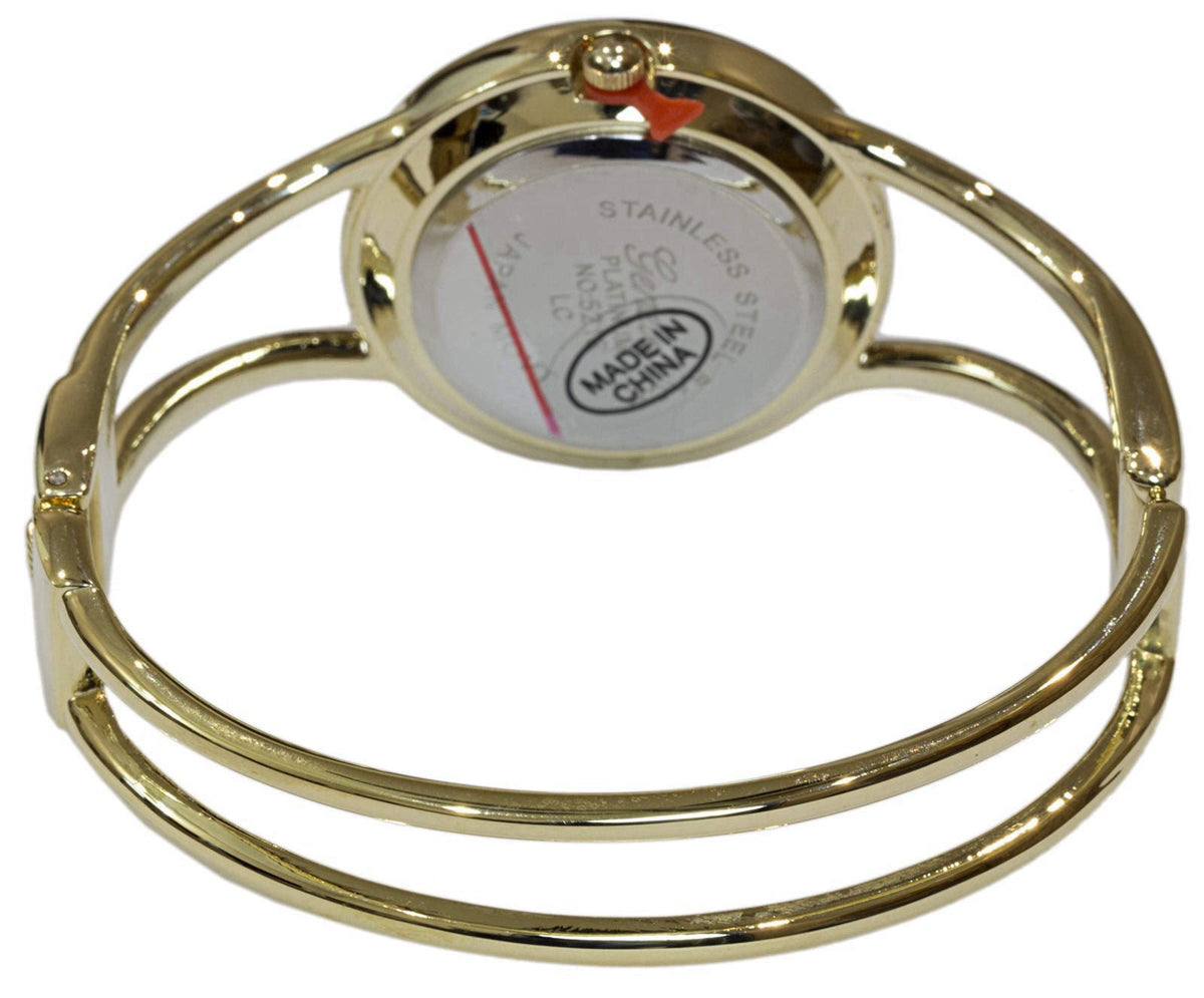 Blekon Collections Japanese Quartz Round Face Dial Metal Double Band Fashion Women's Bangle Cuff Watch 5215 – packaging 