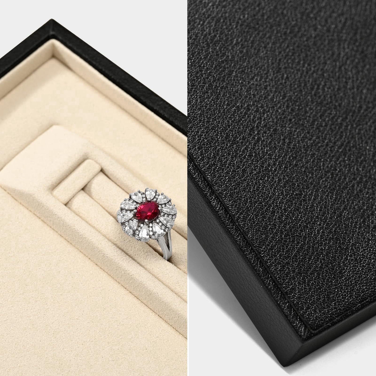 Oirlv Custom Recessed Jewelry Display Tray - Large Size (13.78"x9.45"x0.59") Premium Organizer for Necklace,