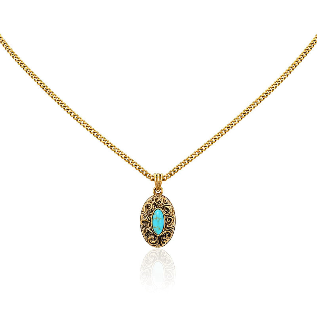 Montana West Wrangler Vintage Turquoise Jewelry for Women, Western Jewelry Necklace – Turquoise, alloy