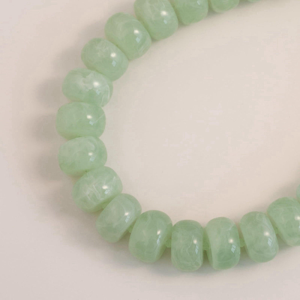 PanLuca Oversized Resin Beaded Chunky Necklace for Women – alternate angle