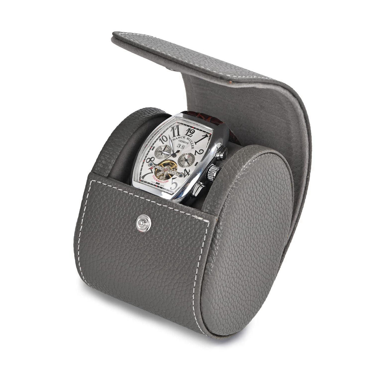 Oirlv Leather Travel Watch Case Single Watch Portable Box for Women – packaging and label