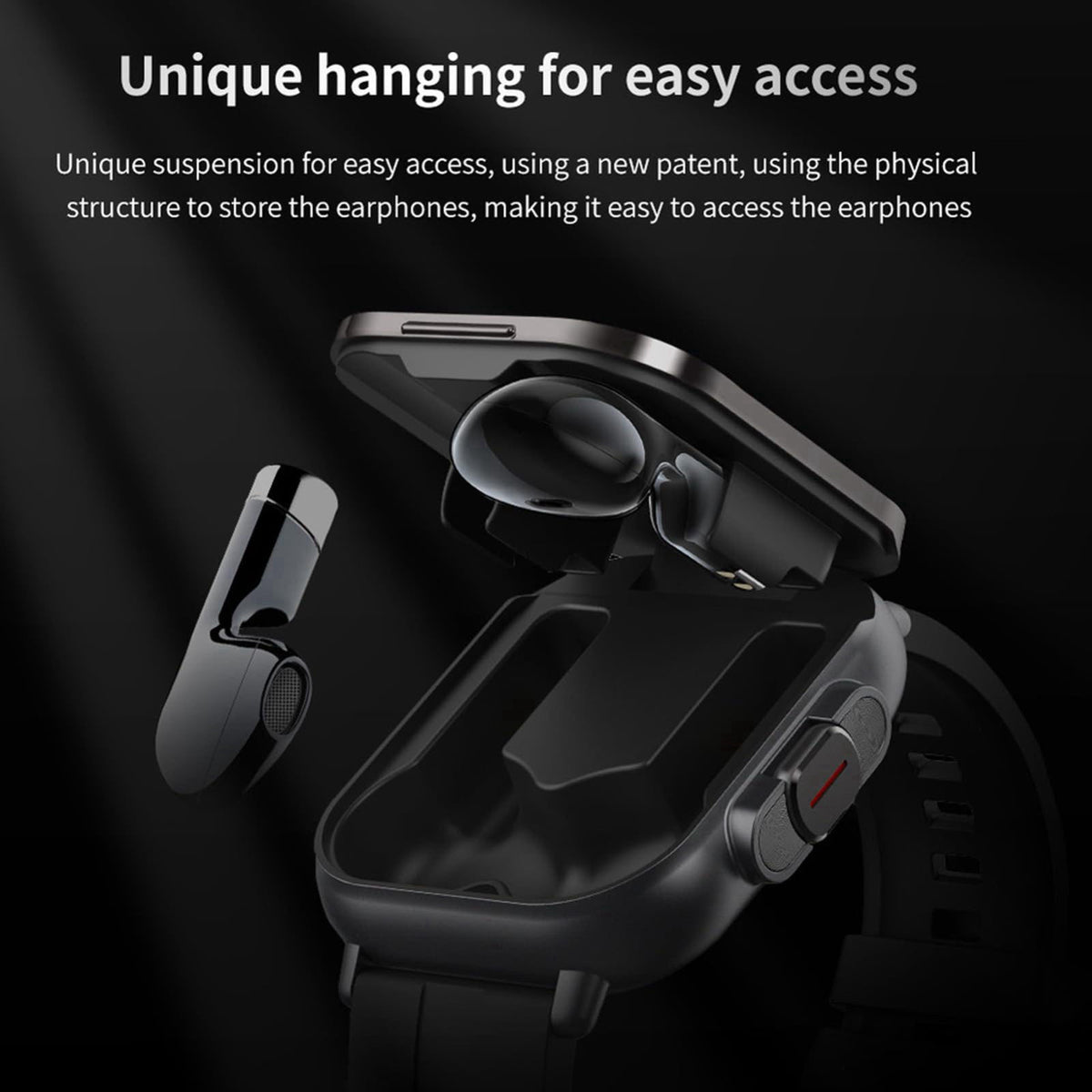 Jectse Smart Watch with Earbuds, 2.01 Inch HD Touch Screen Smart Watch for Men Women, Bluetooth Call Fitness Watch for i