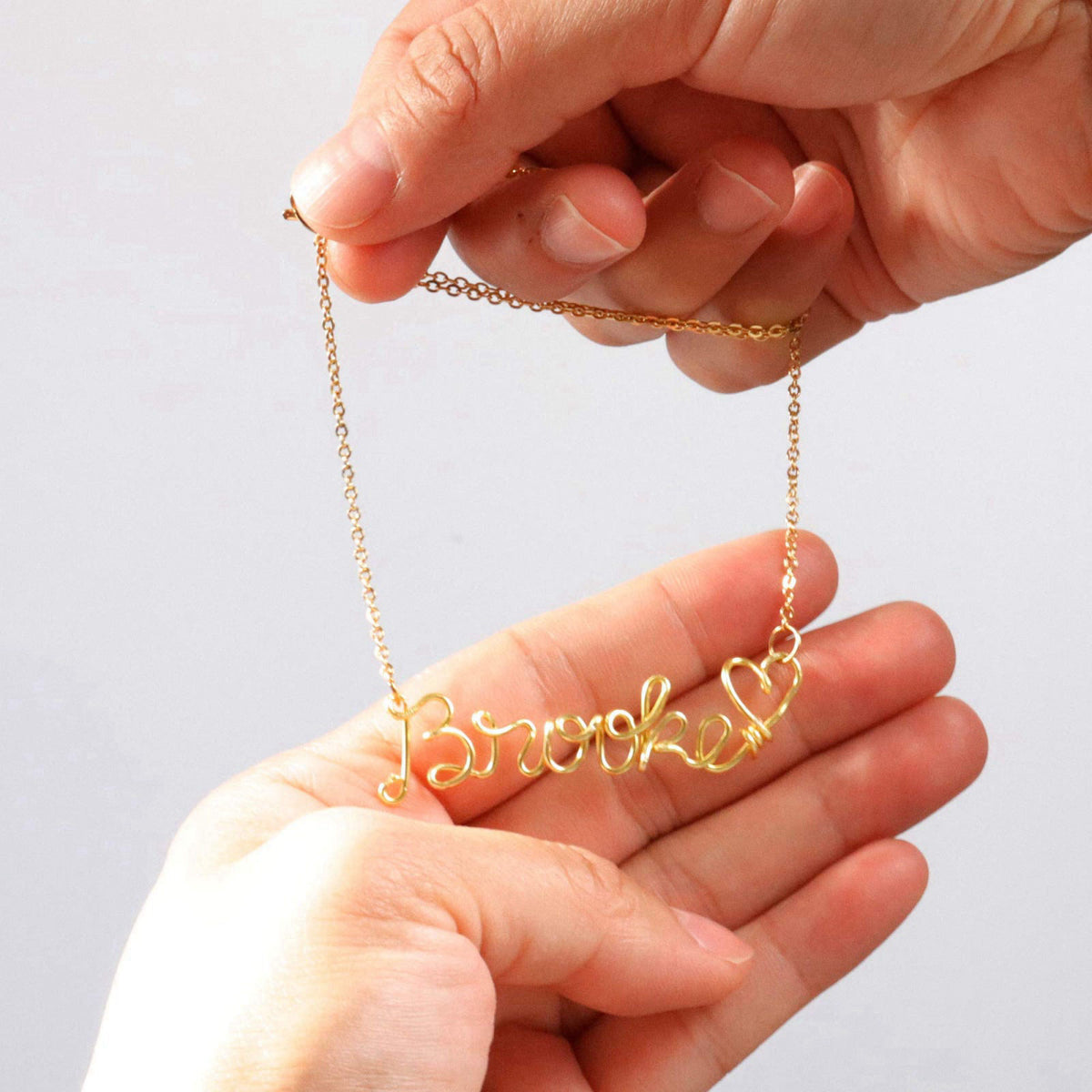 Alan Wire Name Necklace Personalized,Dainty Custom Name Necklace,Gold Name Necklace,Custom Necklace Gift for Her,Daughte