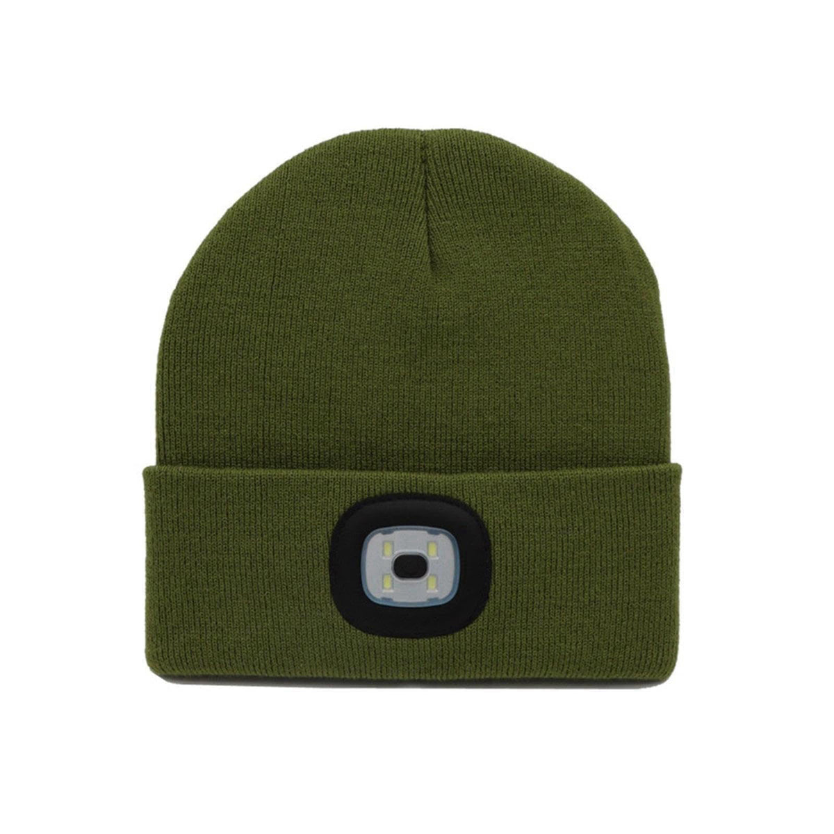 Wuduomei Winter Knit Beanie with Rechargeable LED Light – full view