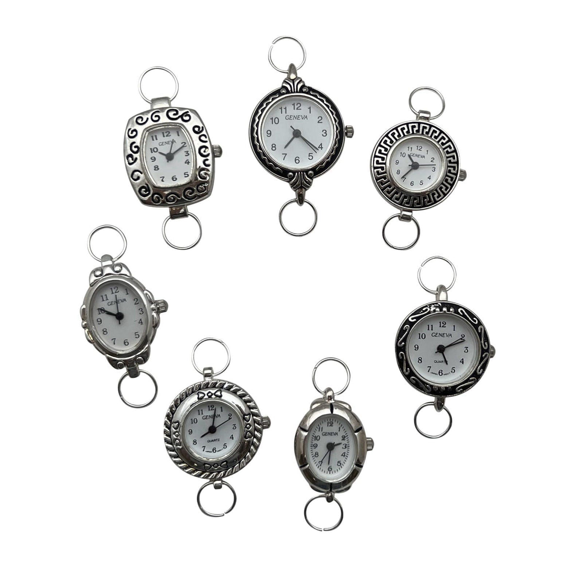NIMI 5-Piece Elegant Colorful Watch Face Set for Beading and Jewelry Making – product photo (Beads &amp; Bead Assortment