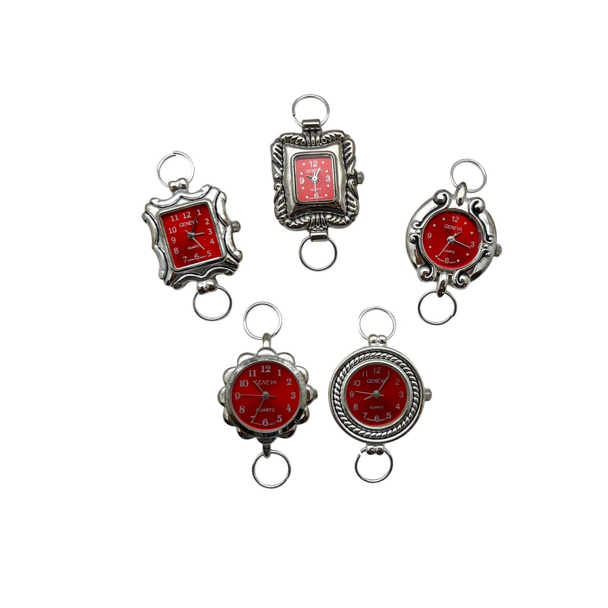 NIMI 5-Piece Elegant Colorful Watch Face Set for Beading and Jewelry Making – close-up detail