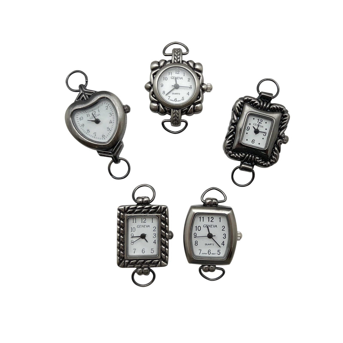 NIMI 5-Piece Elegant Colorful Watch Face Set for Beading and Jewelry Making – full view