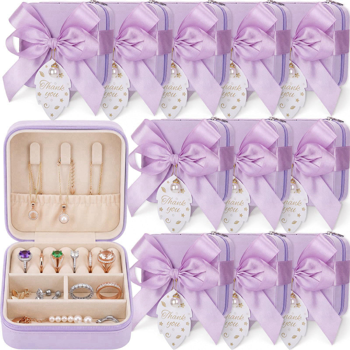 Nosiny Travel Jewelry Case Bulk Mini Bridesmaid Gifts – product photo (Jewelry Boxes)