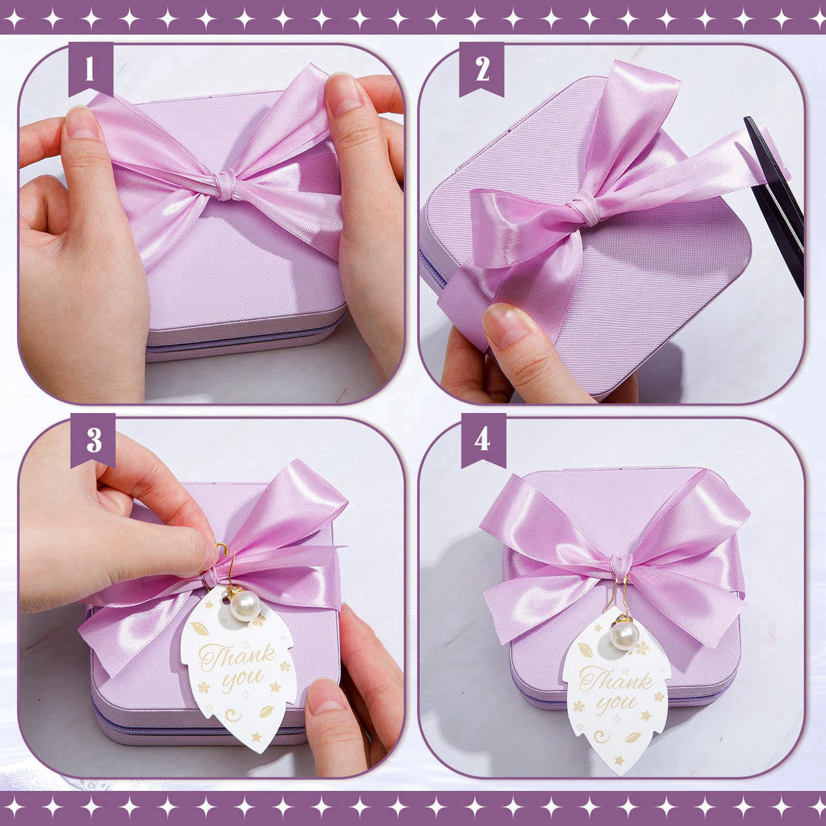 Nosiny Travel Jewelry Case Bulk Mini Bridesmaid Gifts – back view and specifications