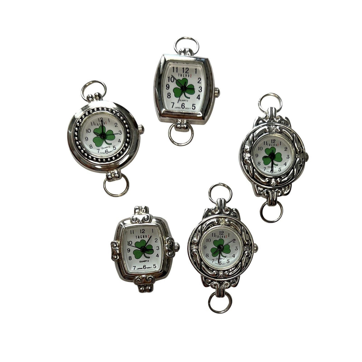 NIMI 5 Piece Printed & Pearl Watch Face Set for Beading and Jewelry Making (Ribbon) – packaging and label