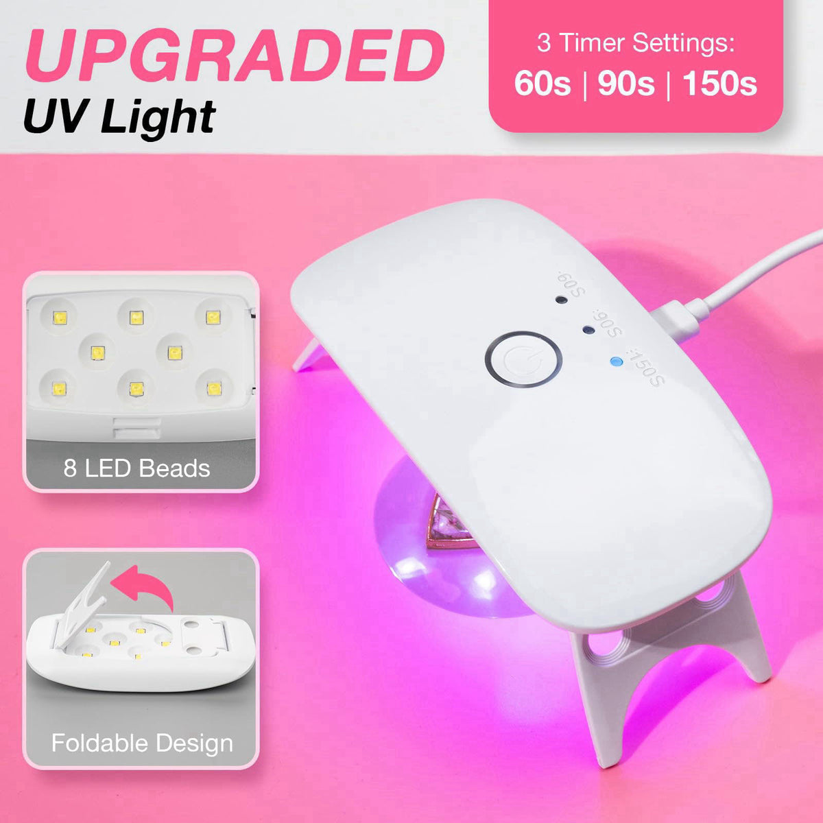 YIEHO 300g UV Resin Kit with Light and Molds, Upgraded Crystal Clear Hard UV Curing Premixed Resin Starter Jewelry Makin
