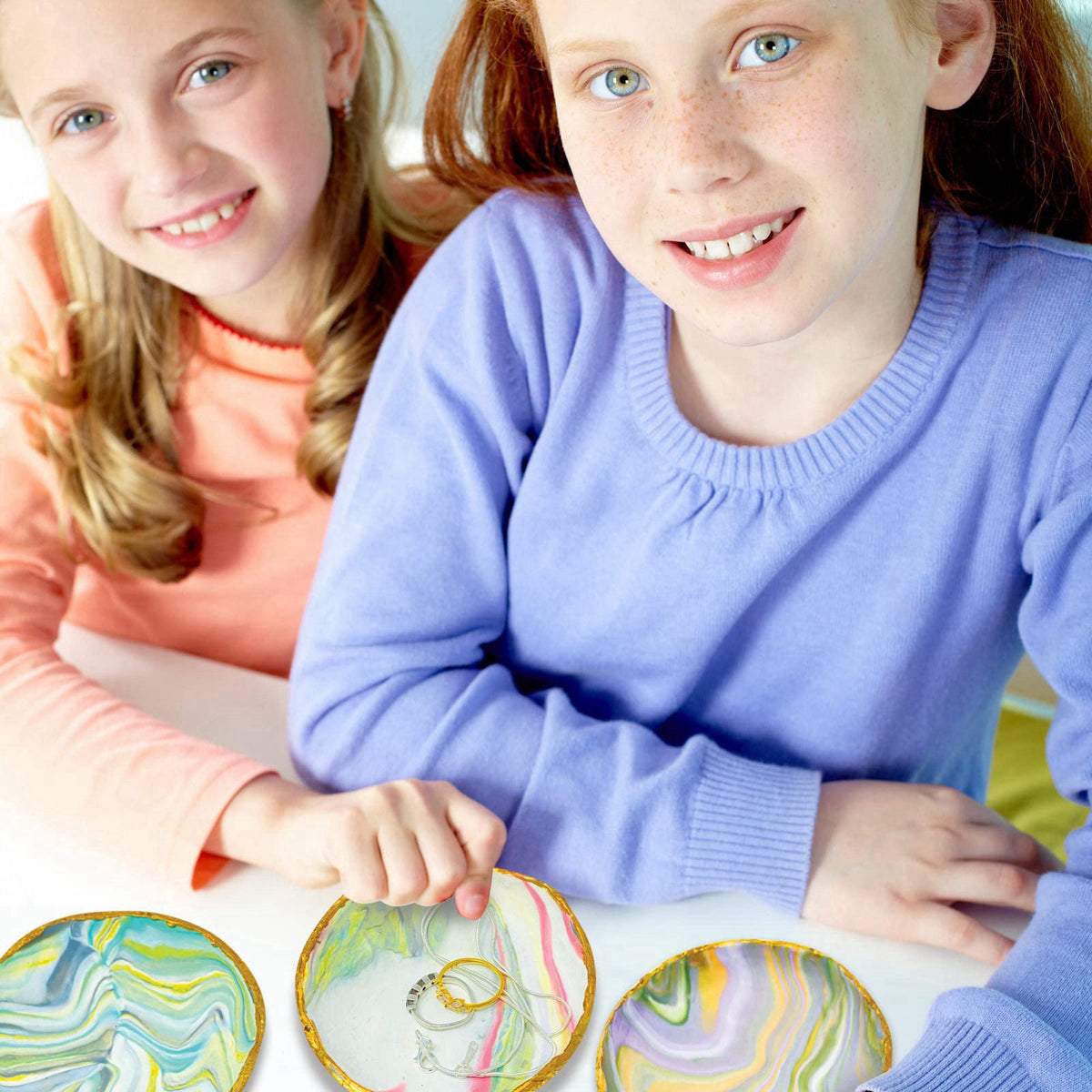 JOiFULi Make Your Own Clay Jewelry Bowls Arts and Crafts Kit for Girls Kids Ages 8 9 10 11 12 Years Old – alternate angl