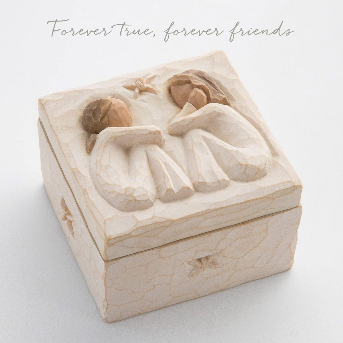 Willow Tree Friendship Keepsake Box, Sculpted Hand-Painted Bas-Relief Box – full view