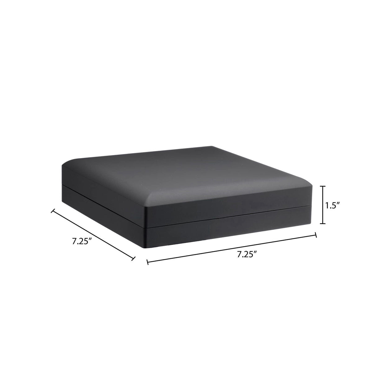 ALLURE BOX & DISPLAY COMPANY Allure - Large Necklace Box With LED Light, Square Shaped, Elegant Diamond Necklace Case, F