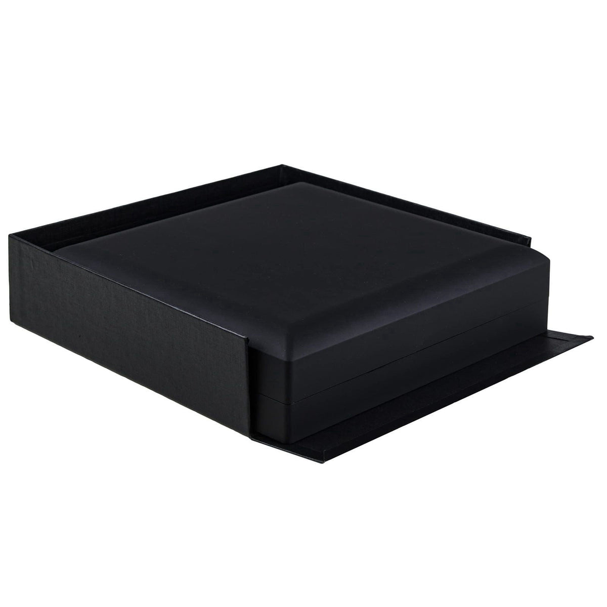 ALLURE BOX & DISPLAY COMPANY Allure - Large Necklace Box With LED Light, Square Shaped, Elegant Diamond Necklace Case, F