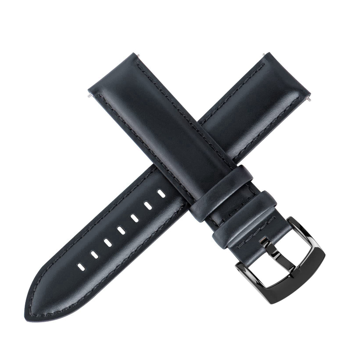 OTTOODY Leather Watch Bands Quick Release, Elegant Top Grain Leather Watch Straps for Men & Women, Choice of Color & Wid