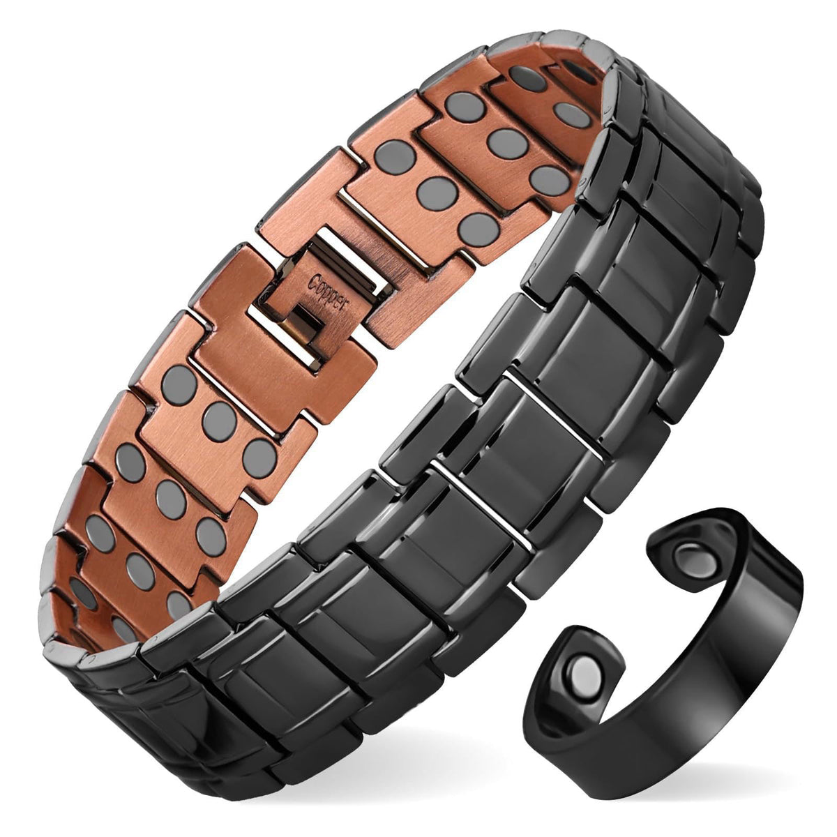 MagEnergy Copper Bracelet for Men-3X Copper Magnetic Bracelets – product photo (Bracelets)