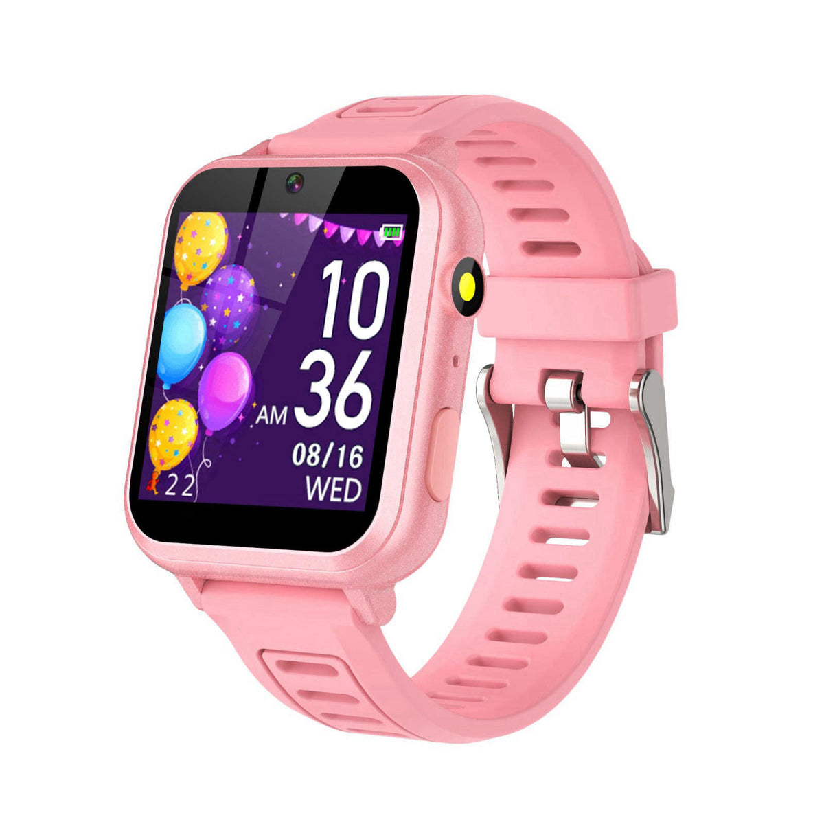 Tixpc Kids Smart Watches Girls with 39 Games Toys for Ages 4-12 Years Old – back view and specifications