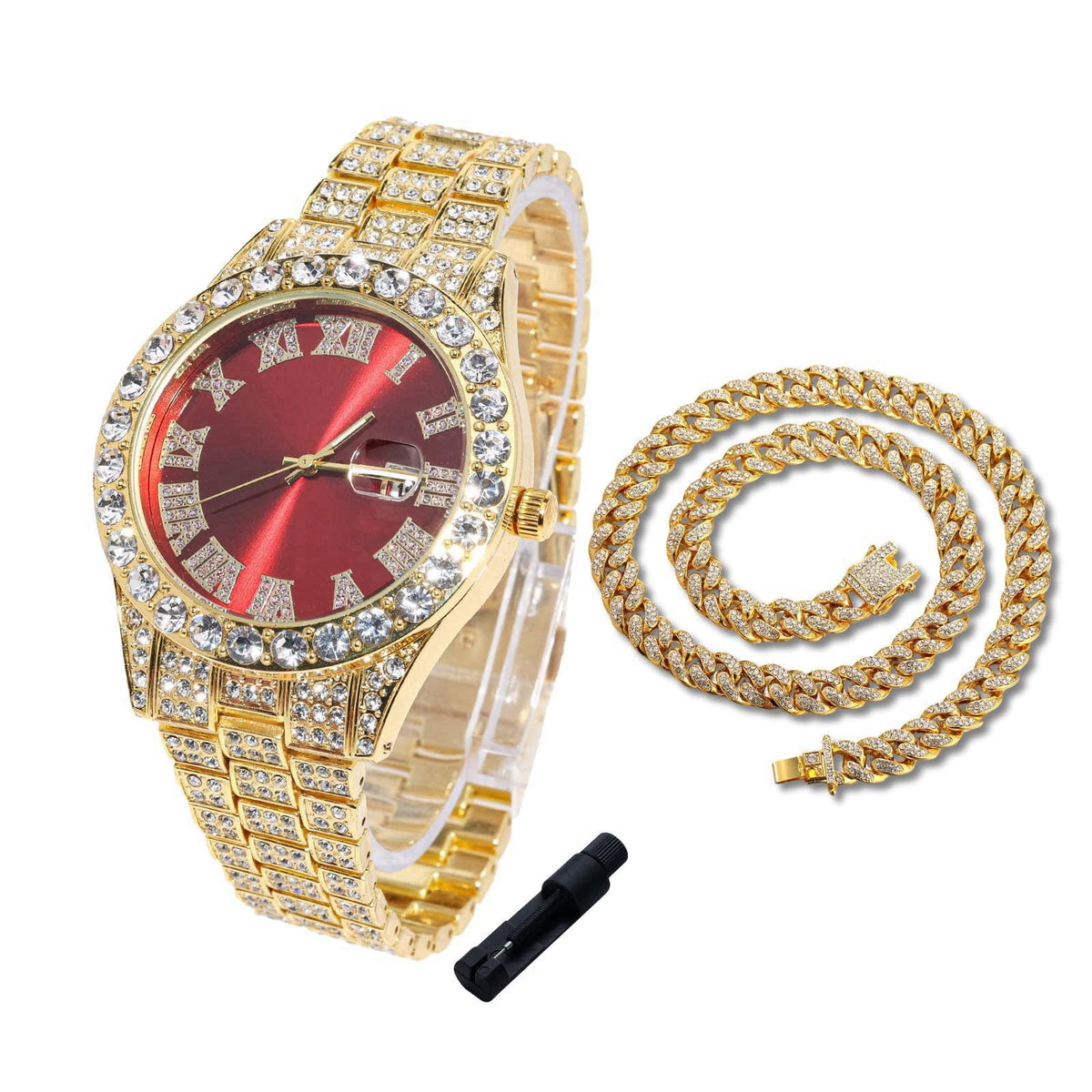 Halukakah Watch for Kids - 42MM Blue/Green/Red Dial - 8" Length – Gold