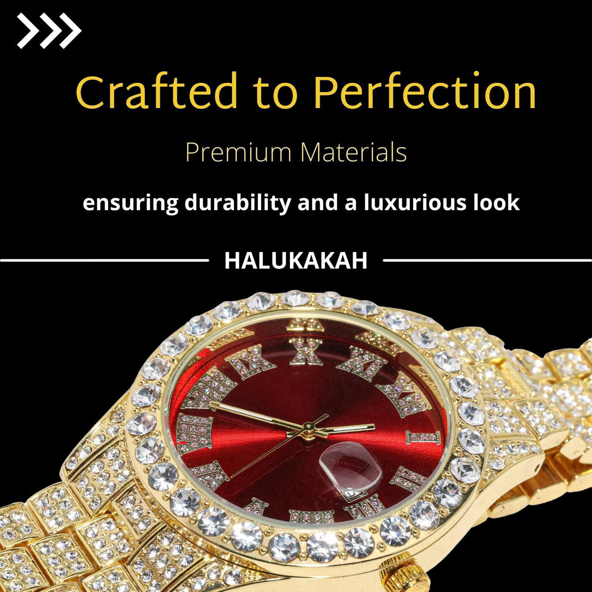 Halukakah Watch for Kids - 42MM Blue/Green/Red Dial - 8" Length – full view