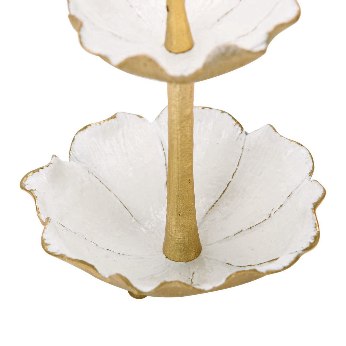 NIKKY HOME Gold Jewelry Holder Stand with Ring Tray for Home Decor – alternate angle