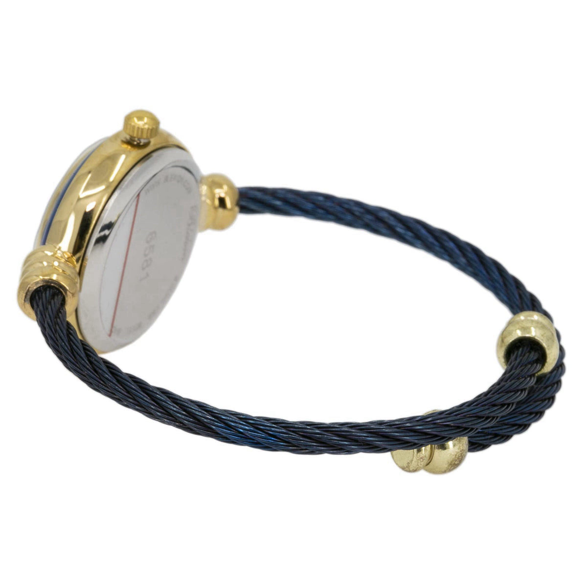 Blekon Collections Women's Cuff Watch - Round Analog Display Arabic Numbers 23mm Case Wire Bracelet Watch for Women Eleg