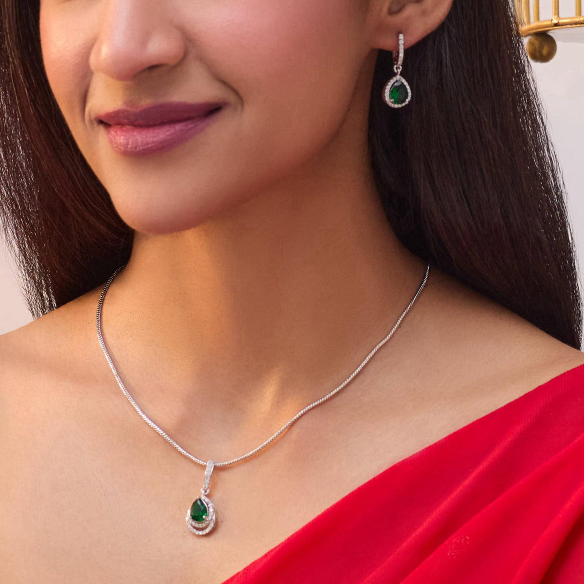 TARINIKA Ashley Indian Pendant Necklace Set - Indian Jewelry Set for Women – packaging and label