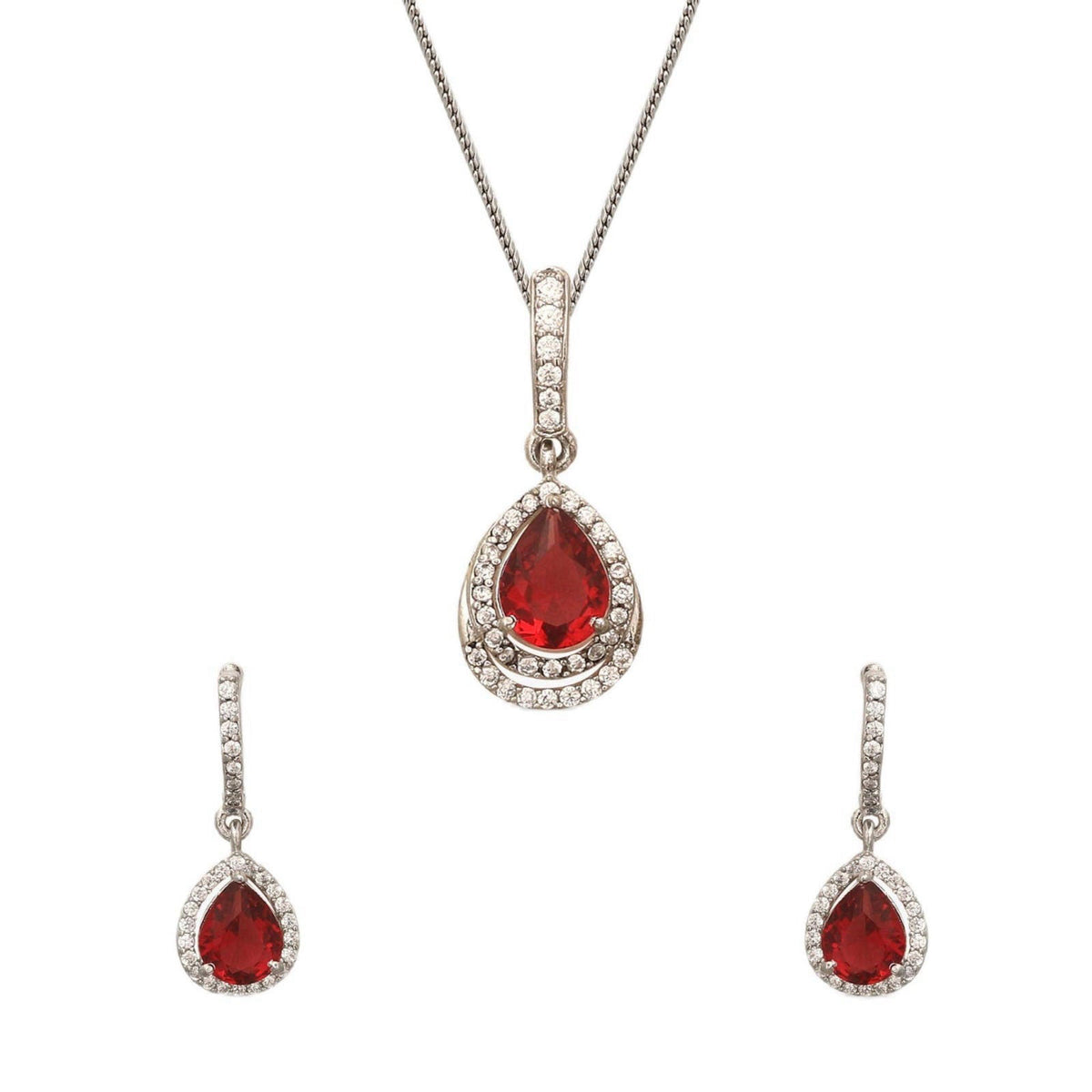 TARINIKA Ashley Indian Pendant Necklace Set - Indian Jewelry Set for Women – full view