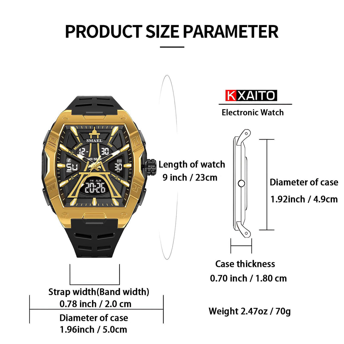 KXAITO – Wrist Watches on display