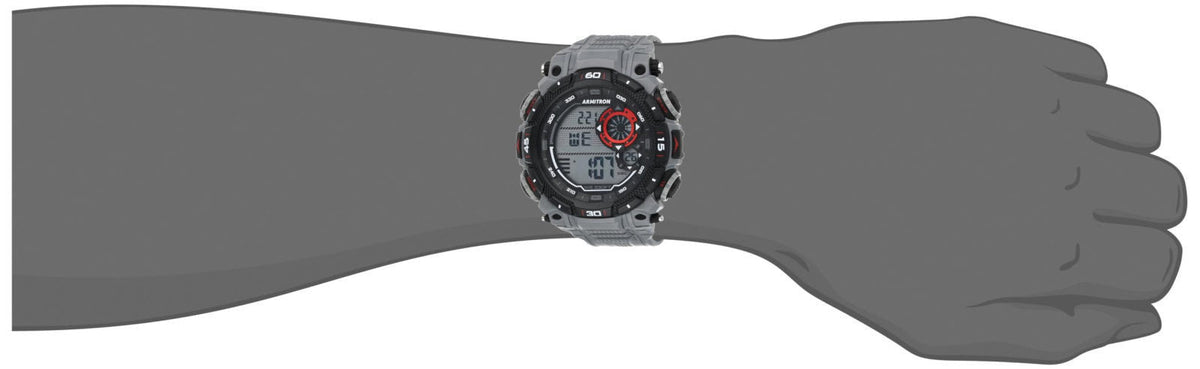 Armitron Sport Men's Digital Chronograph Resin Strap Watch, 40/8397 – full view