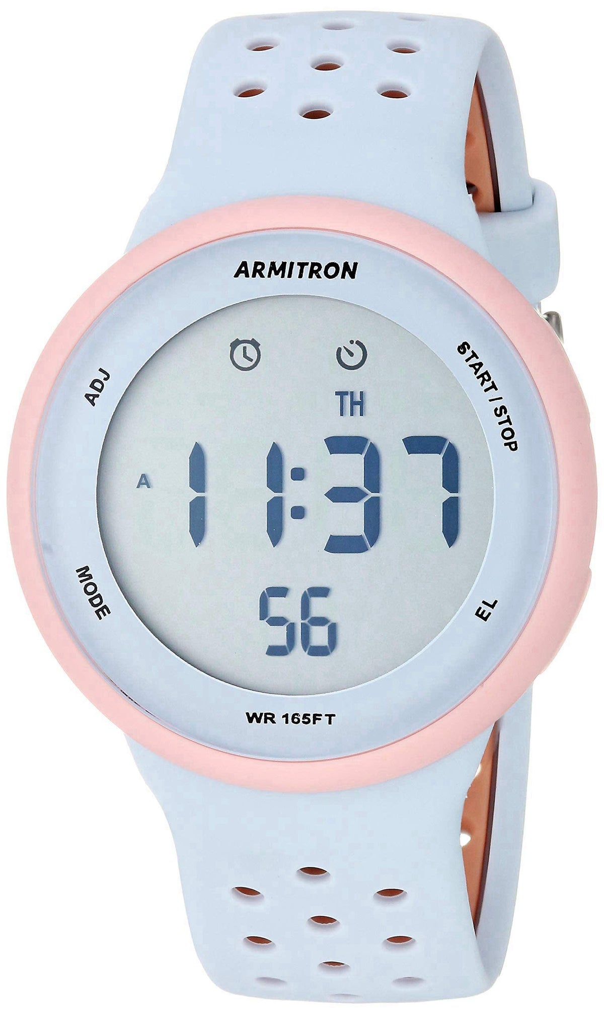Armitron Sport Unisex Digital Chronograph Silicone Strap Watch, 40/8423 – full view