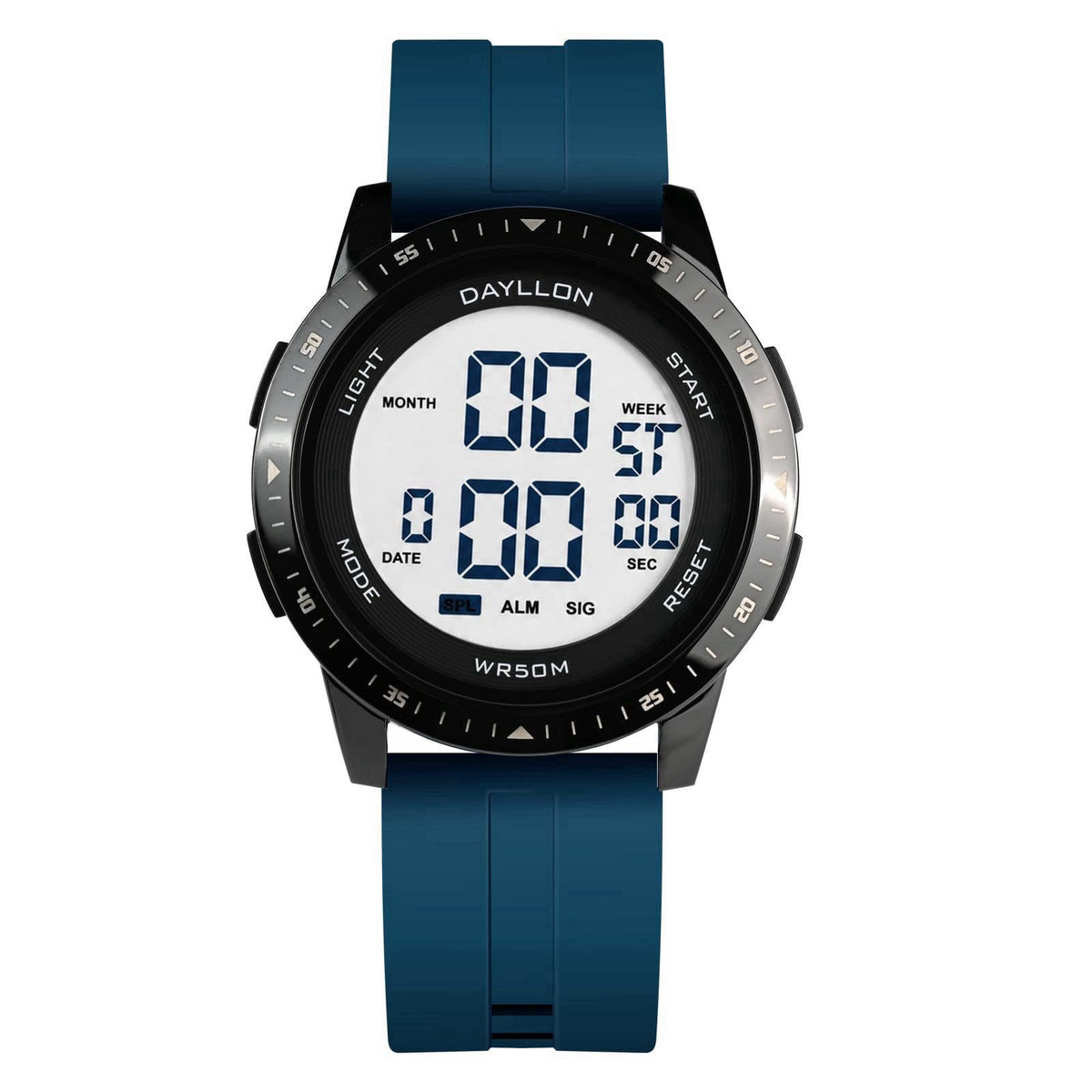Dayllon Metal Case Ultra-Thin Minimalist Sports Digital Watch for Men Women