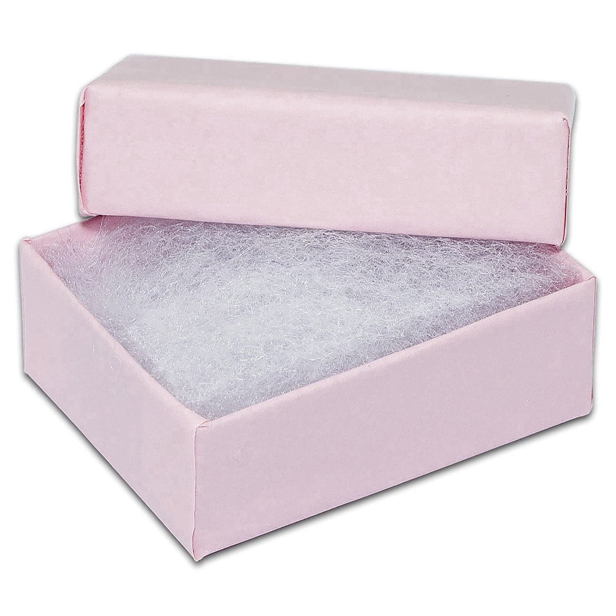 TheDisplayGuys For Your Modern Living TheDisplayGuys 100 Cardboard Jewelry Gift Boxes with Inserts - Pastel Pink – back 