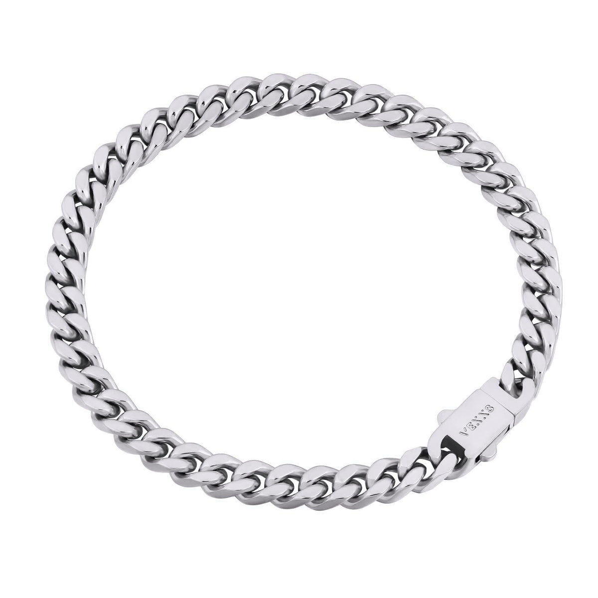 VEXXS Cuban Link Bracelet Flat Cut, 18K Real Gold Filled Stainless Steel Gold Bracelet, Durable No Color Fading 5mm 7mm 
