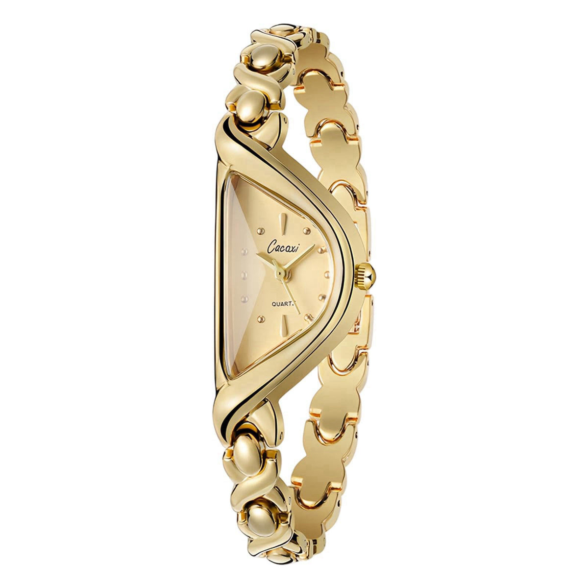 Gosasa Unique Gold Watch for Women, Dainty Bangle Bracelet Quartz Watch – Gold