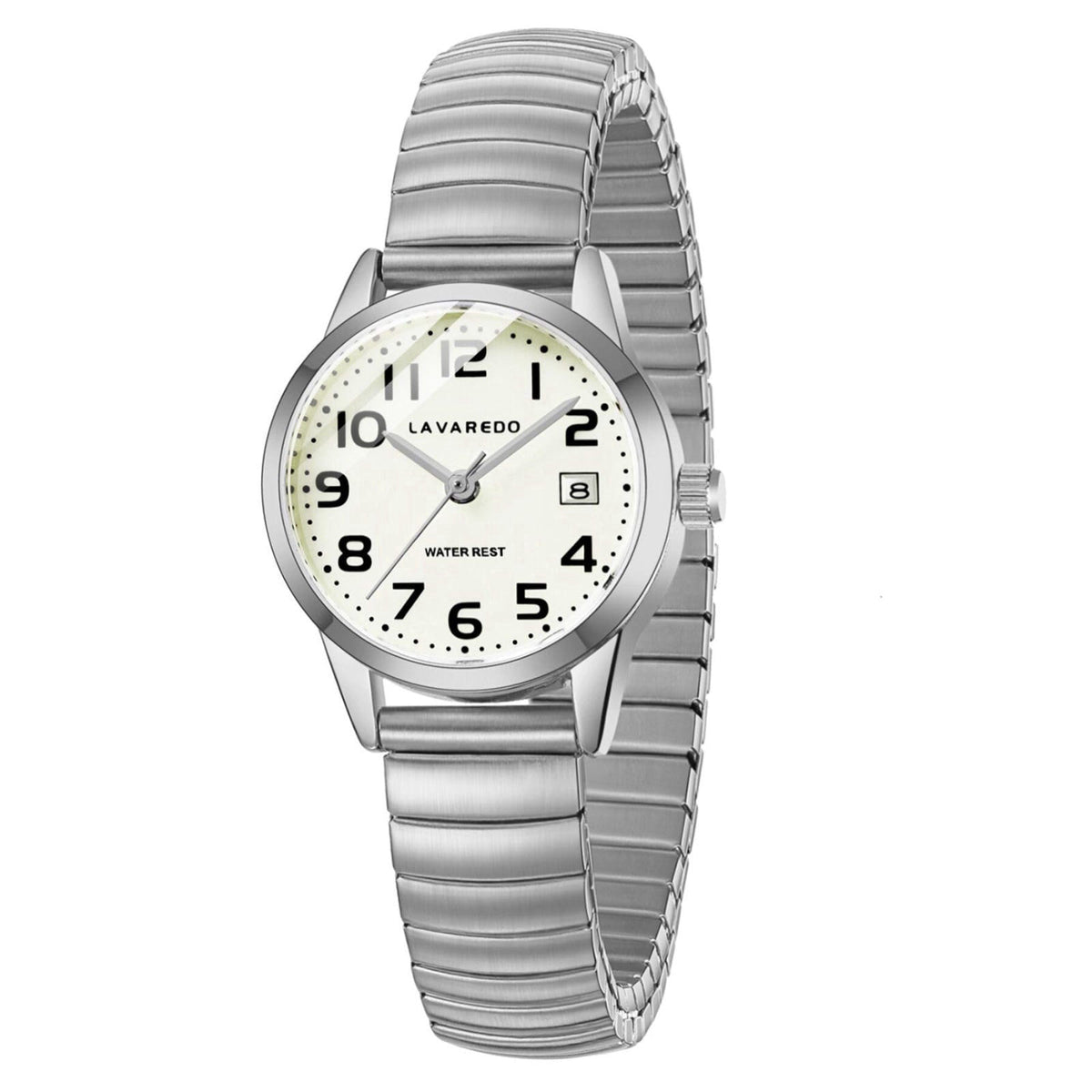 VTAIGE Gold Watches for Women Small Wrist Ladies Stainless Steel Expansion – SilverWhite
