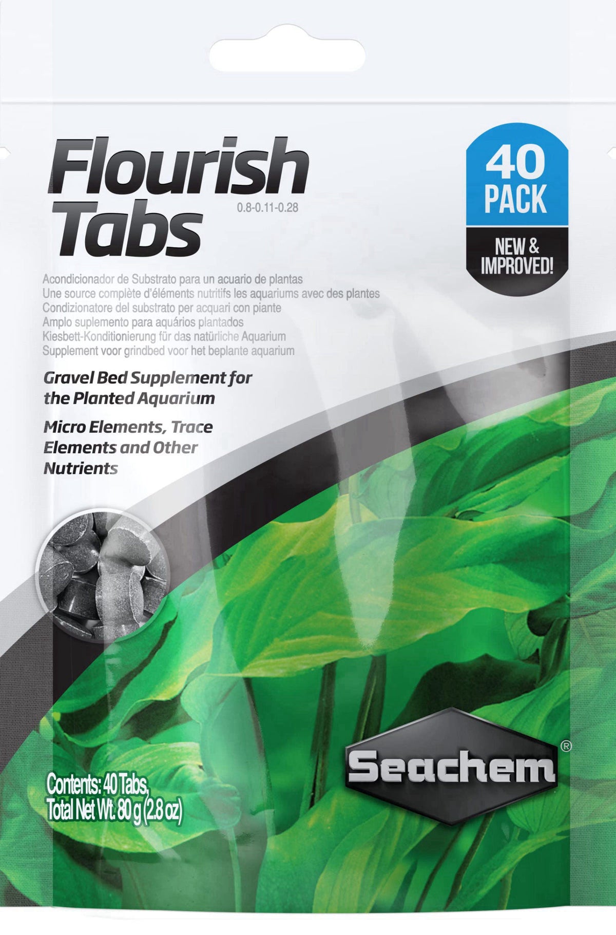 Seachem Flourish Tabs 40 tab Pack – product photo (Aquarium Water Treatments)