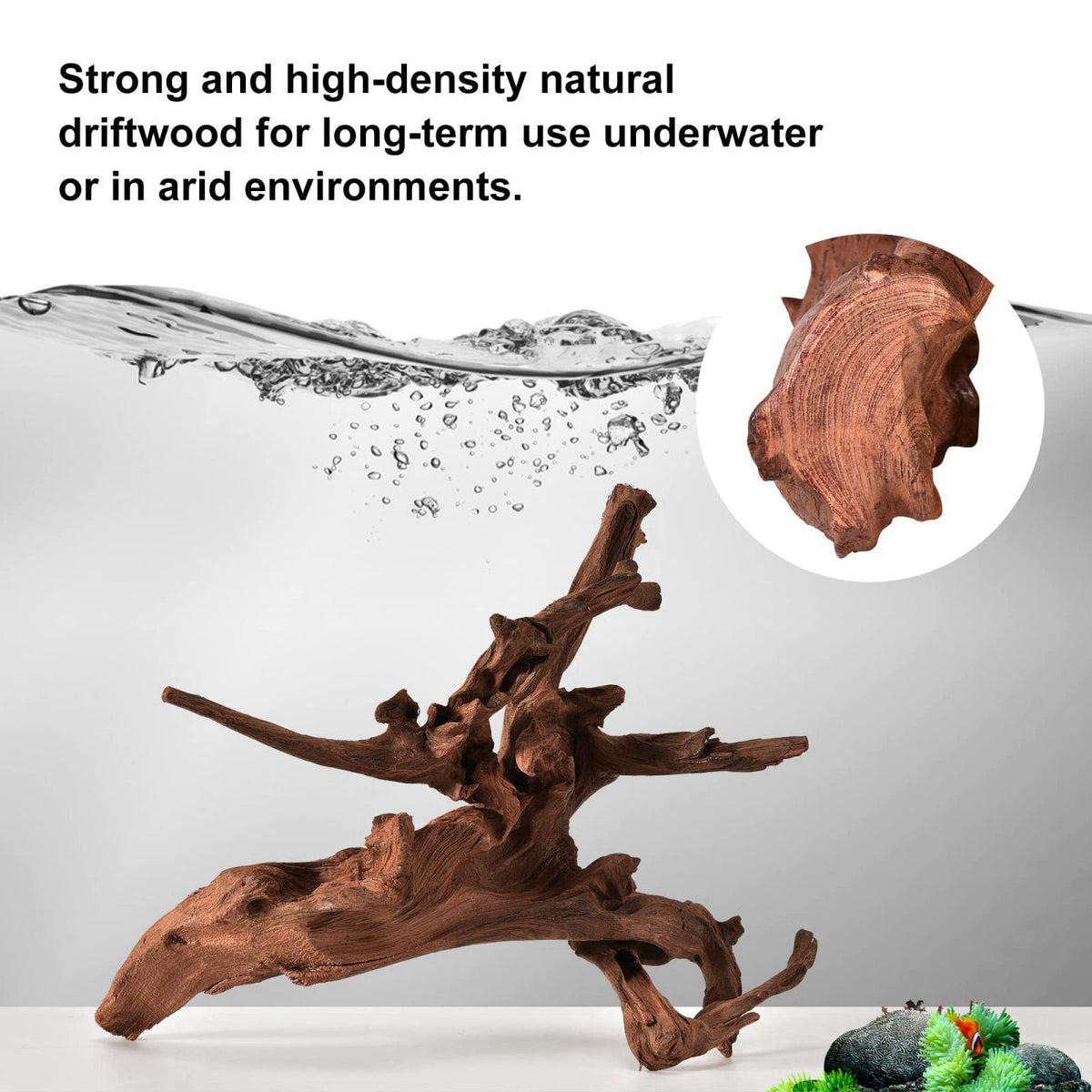 majoywoo Natural Large Driftwood for Aquarium Decor Fish Tank Decorations – full view