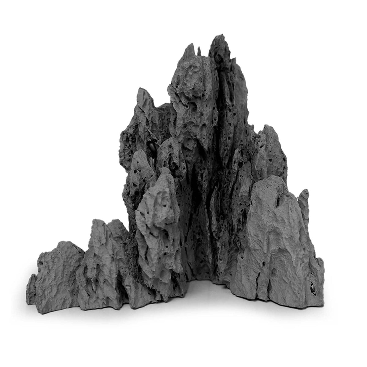 FZONE Aquarium Rocks, Micro Resin Seiryu Rock, Aquascaping Hardscape Decor – grey Dark Brown grey grey Dark Brown Dark B