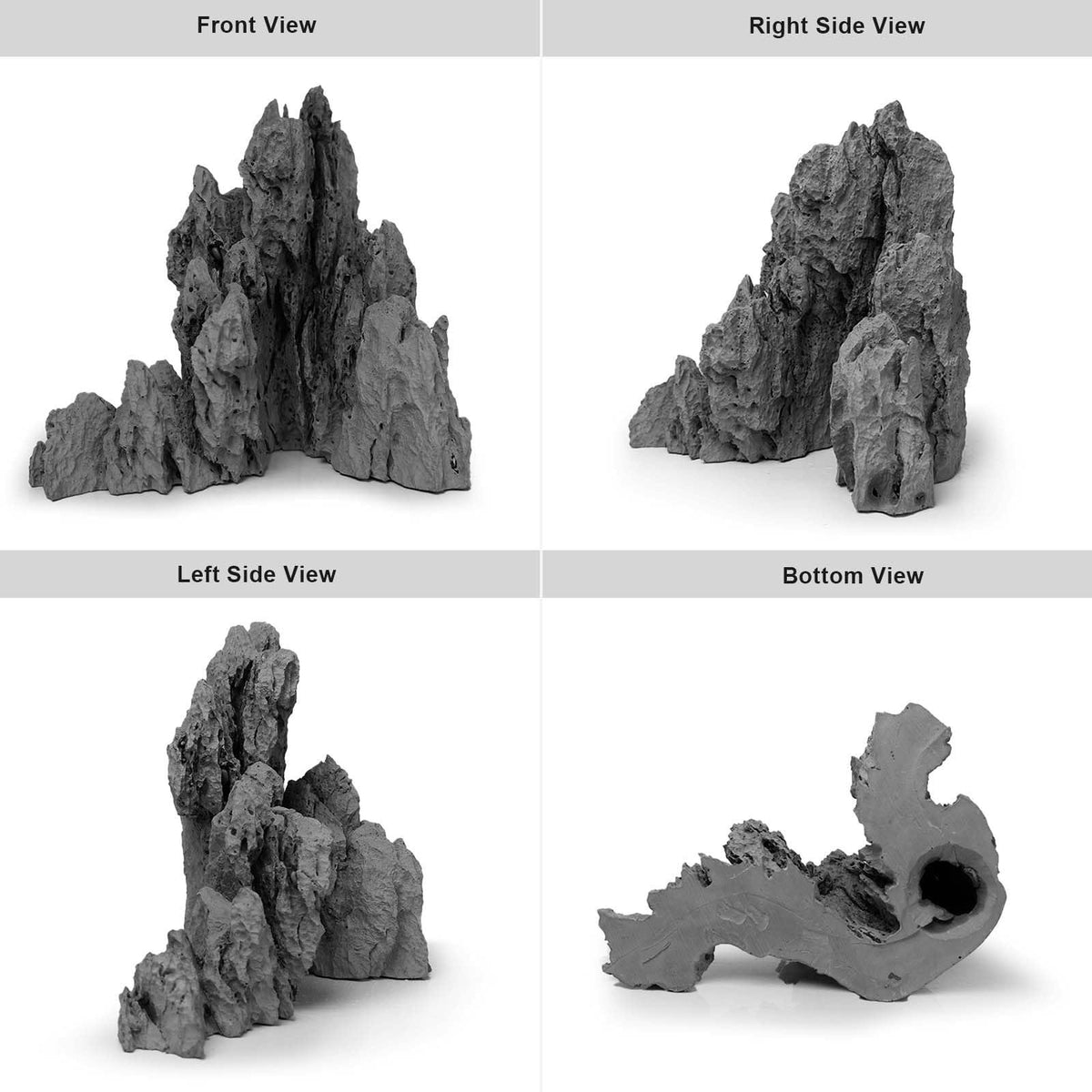 FZONE Aquarium Rocks, Micro Resin Seiryu Rock, Aquascaping Hardscape Decor – packaging and label