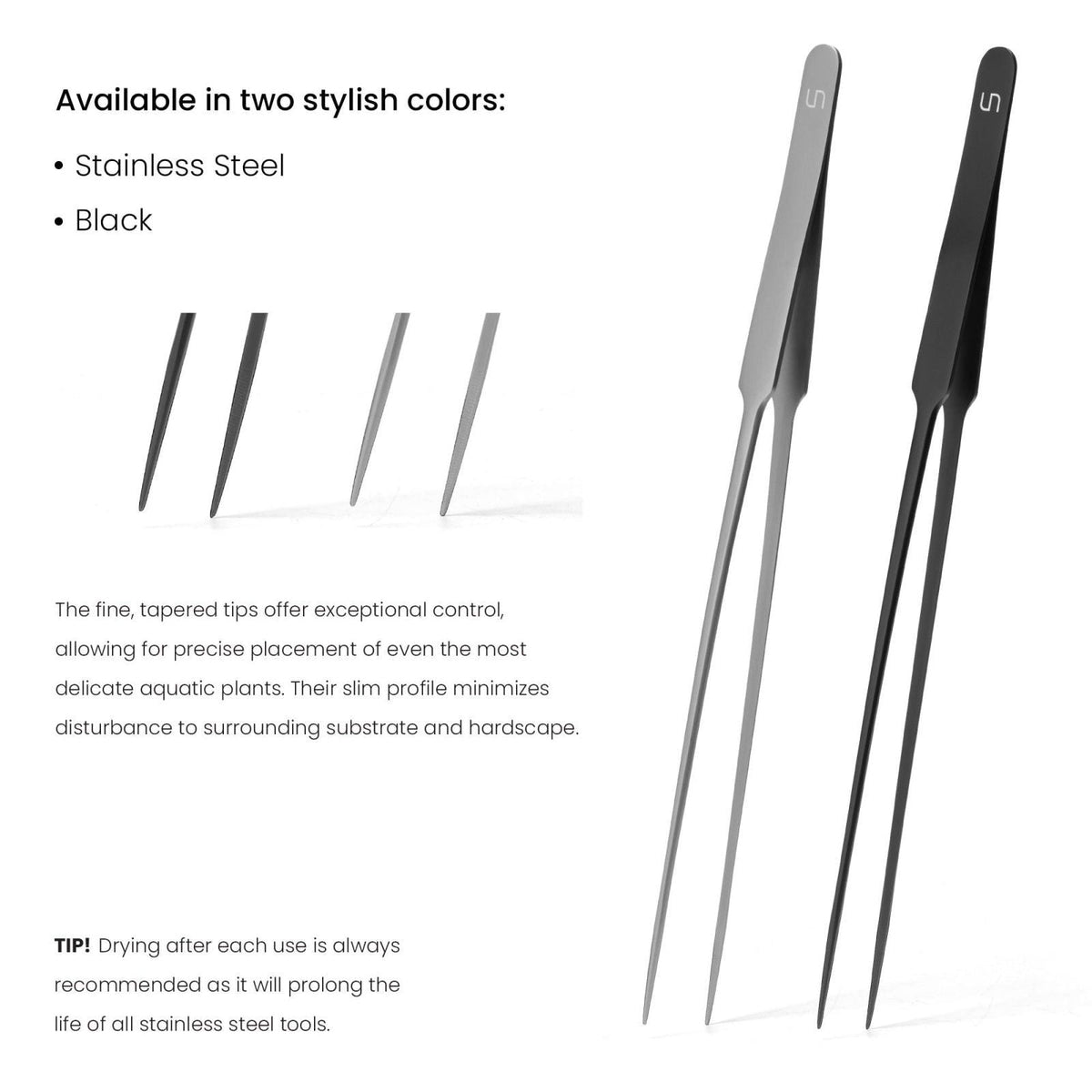 Ultum Nature Systems UNS Aquascaping Tools - Stainless Steel, Rust Resistant, Freshwater Planted Tank, Saltwater Reef Aq