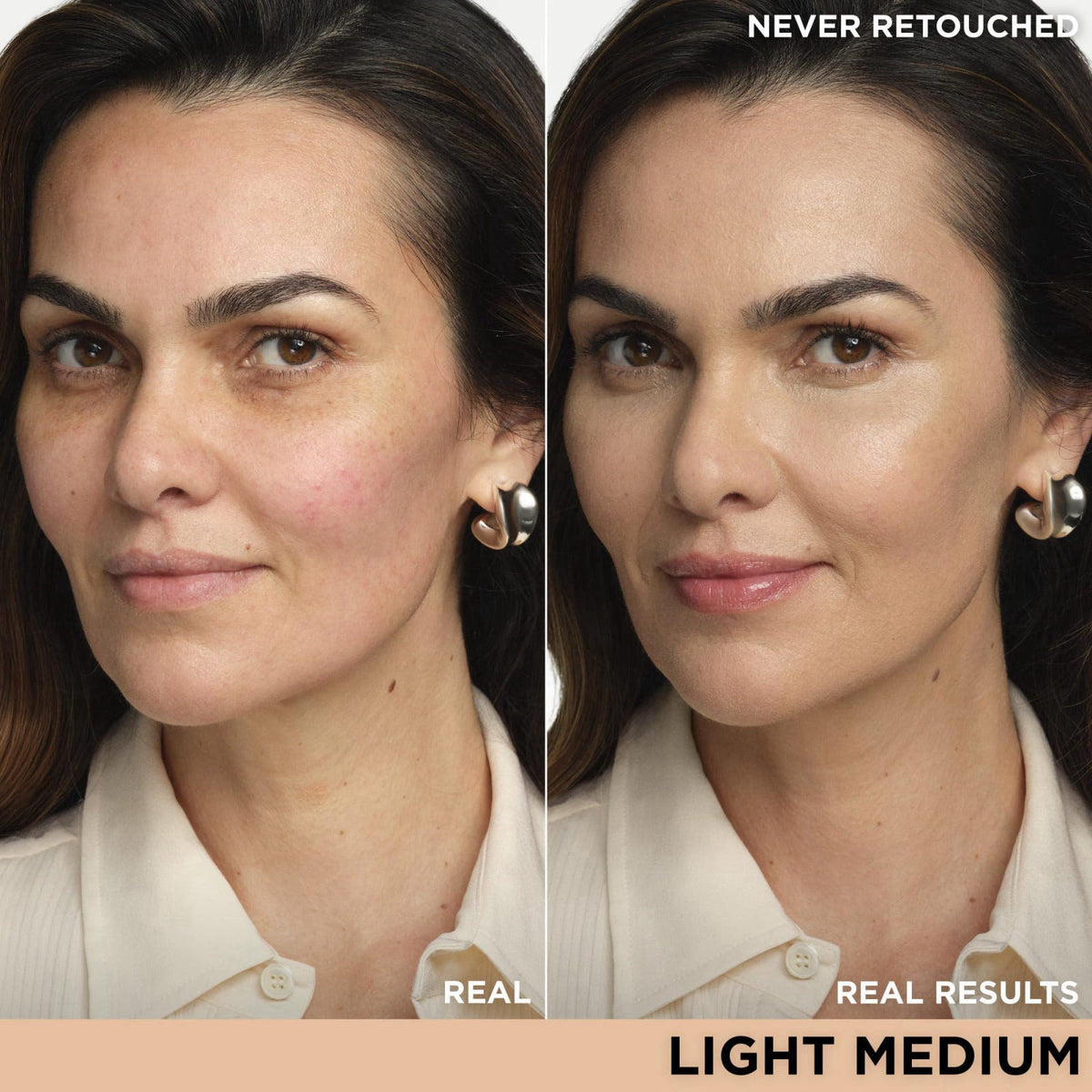 IT Cosmetics CC+ Cream with SPF 50+ Full Coverage Foundation Natural Finish – close-up detail in 10N Light Medium (light