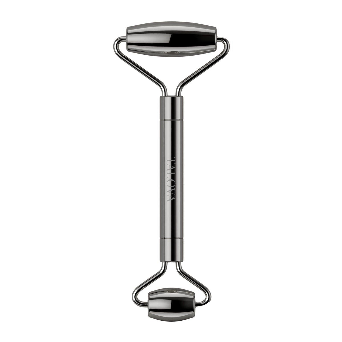 TALOVA 304-Grade Stainless Steel Facial Roller – Silver, Metal