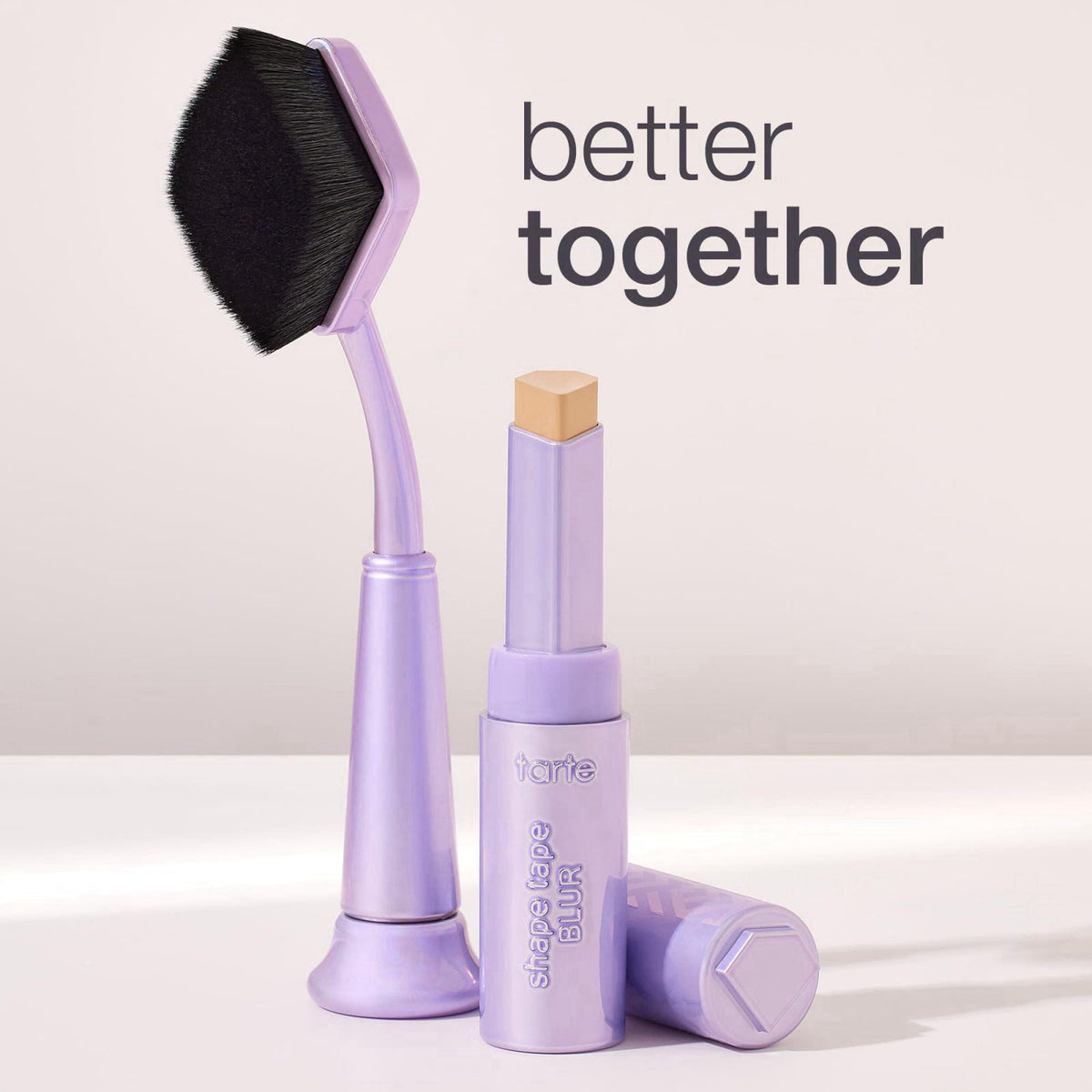 tarte shape tape blur concealer stick brush – Seamless Effortless Application for Concealer to Cover Dark Circles & Disc