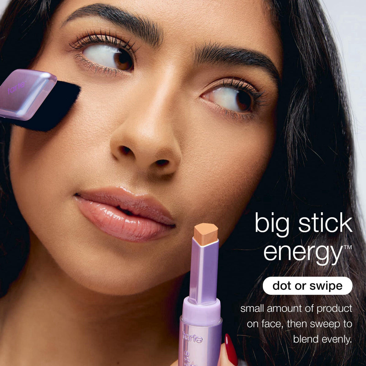 tarte shape tape blur concealer stick brush – Seamless Effortless Application for Concealer to Cover Dark Circles & Disc