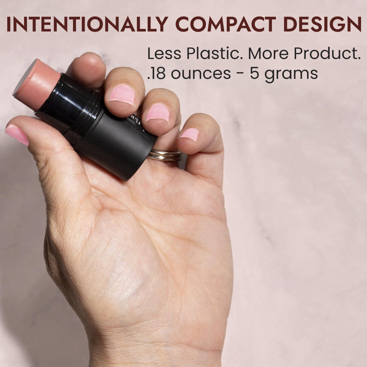 BaeBlu Organic Cream Blush Stick, 100% Natural, Made in USA, Cabernet – alternate angle